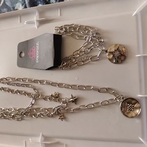 Paparazzi necklace and bracelet set